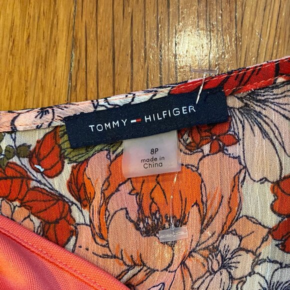 Tommy Hilfiger Floral Chiffon L/S Dress NWT Size 8P - Picture 7 of 7